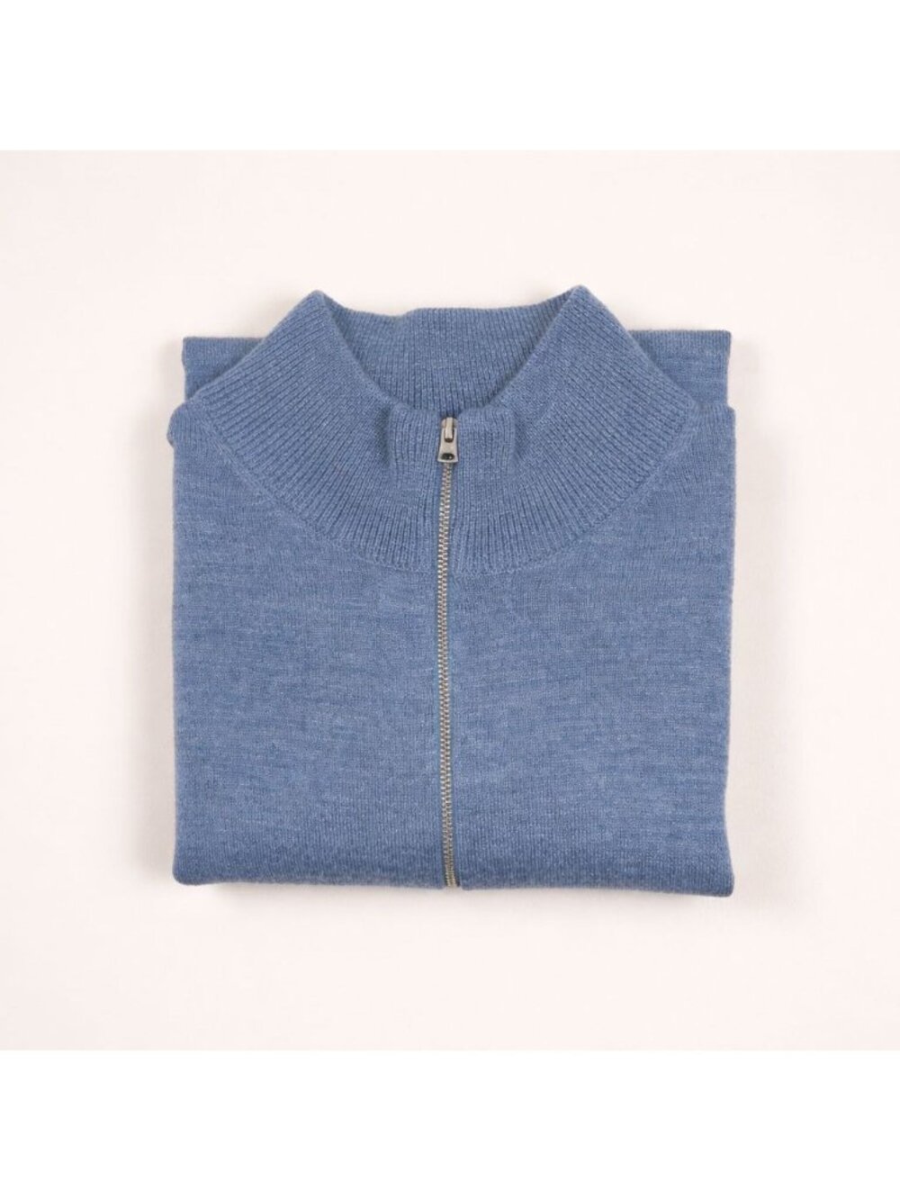 J.Crew Factory Machine-Washable Merino Blend Half-Zip Sweater Men’s Large Blue - Picture 16 of 16